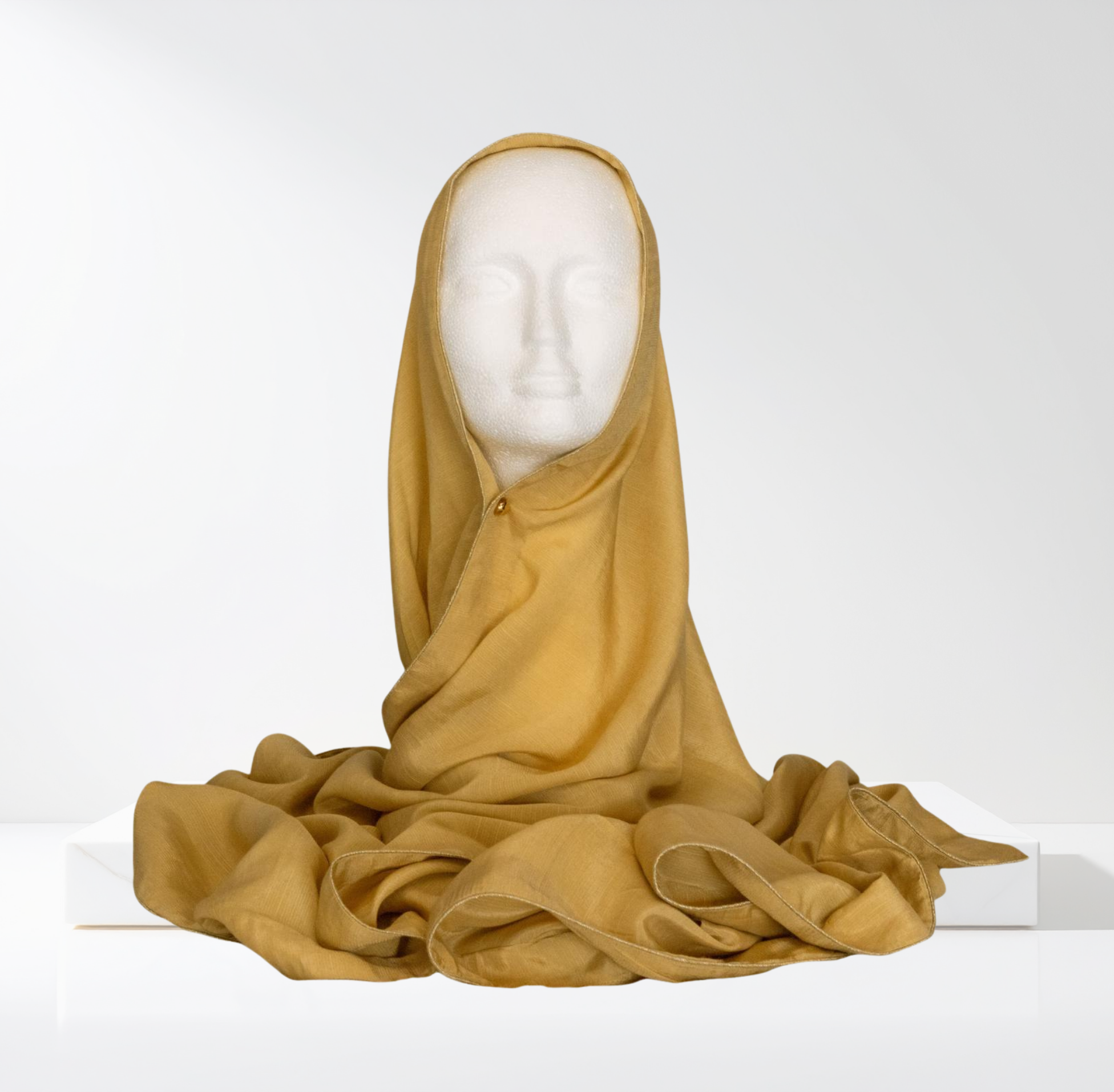 Gold Pure Silk Plain