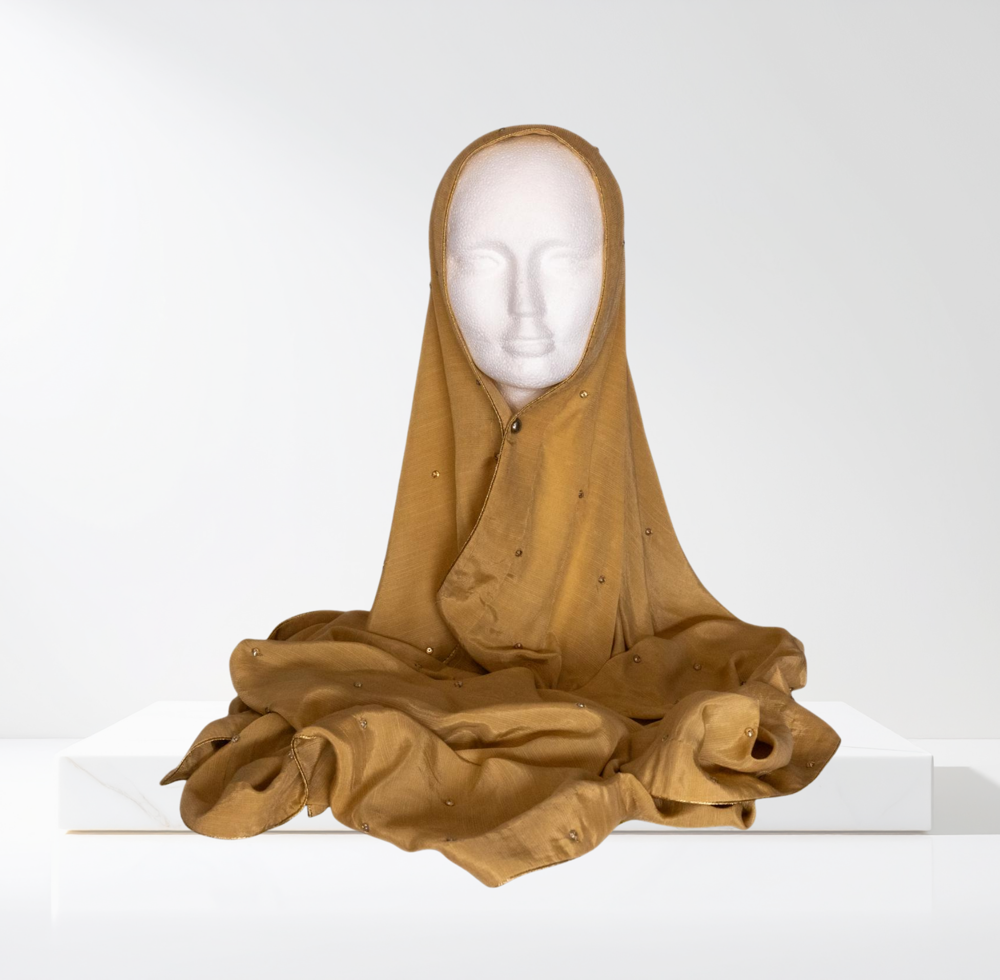 Gold Pure Silk beaded